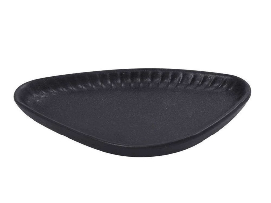 Πιάτο Γλυκού Τρίγωνο Gobi OW2048K6 20x11x2,6cm Black Espiel Πορσελάνη