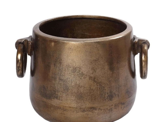 Σαμπανιέρα Με Λαβές FLA316 26x20x17cm Bronze Espiel Αλουμίνιο