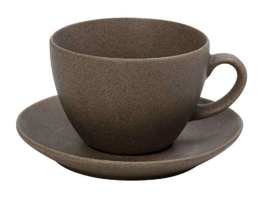 Φλιτζάνι Cappuccino Με Πιατάκι Morgan OW2071K6 290ml Brown Espiel Πορσελάνη