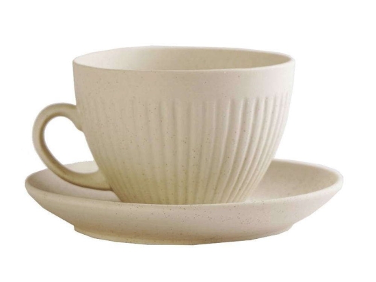 Φλιτζάνι Jumbo Με Πιατάκι Gobi OW2029K6 310ml White Espiel Πορσελάνη