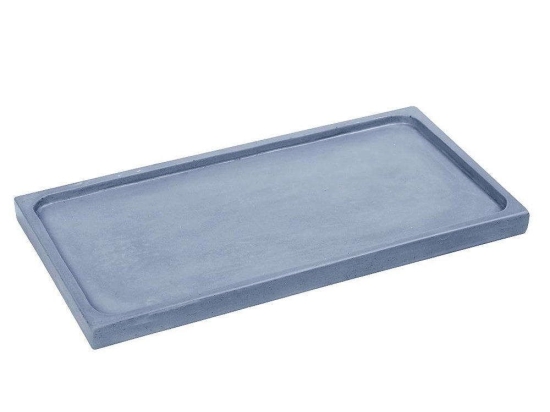 Διακοσμητική Πιατέλα Ορθογώνια TZU103 35x18x2cm Light Blue Espiel Τσιμέντο