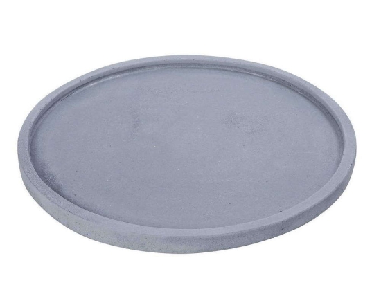 Διακοσμητική Πιατέλα Στρογγυλή TZU101 25x2cm Light Blue Espiel Τσιμέντο