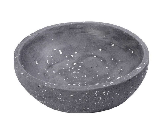 Διακοσμητικό Μπωλ TZB121 Φ25x7cm Grey Espiel Τσιμέντο