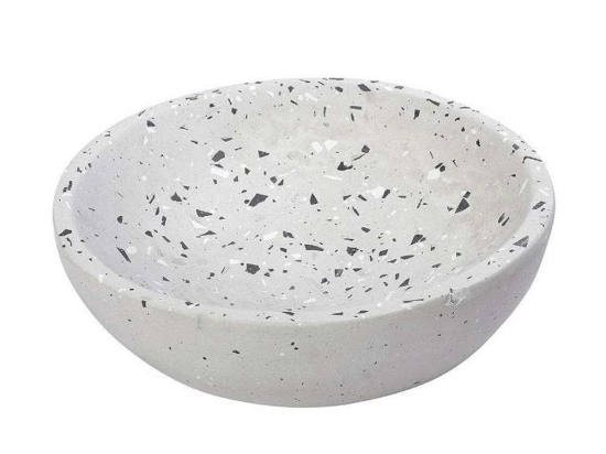 Διακοσμητικό Μπωλ TZG121 Φ25x7cm Light Grey Espiel Τσιμέντο