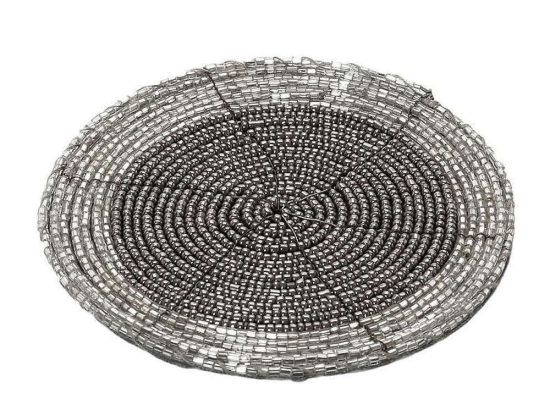 Σουβέρ YRA116K6 10cm Silver Espiel Polyester,Μέταλλο