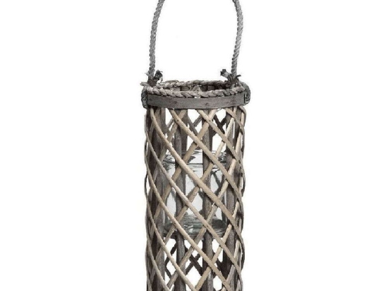 Φανάρι LUX210 Φ18x60cm Brown Espiel Ξύλο