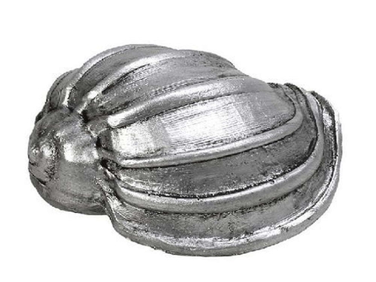 Διακοσμητικό Κοχύλι MT2734K6 7x4,2x3cm Silver Espiel Πολυρεσίνη