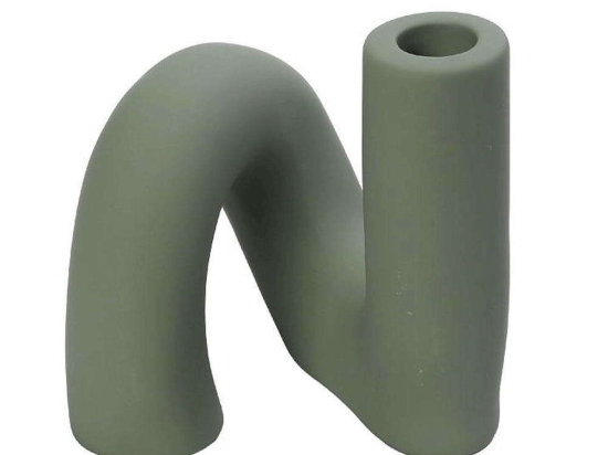 Κηροπήγιο Κεραμικό KLA304K4 11,8Χ13cm Green Espiel Κεραμικό