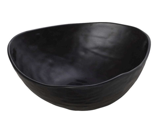 Μπωλ Τρίγωνο Wavy Matte MLB3207K12-6 25x25,5x9cm Black Espiel Μελαμίνη