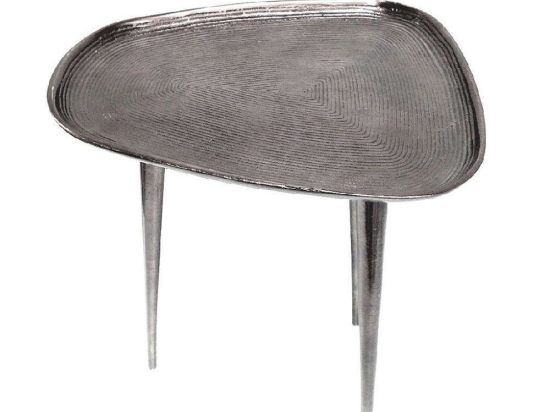 Τραπεζάκι Βοηθητικό Οβάλ DUG210 56cm Silver Espiel