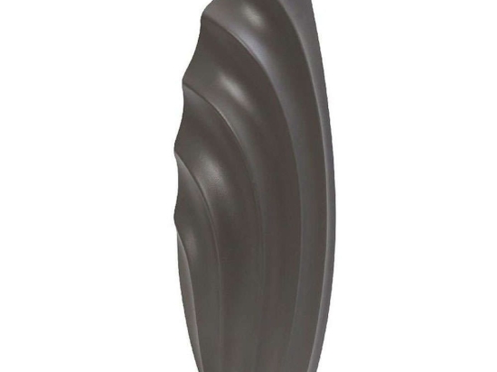 Βάζο Κεραμικό Ασύμμετρο MIG130 16x12x35cm Dark Grey Espiel Κεραμικό