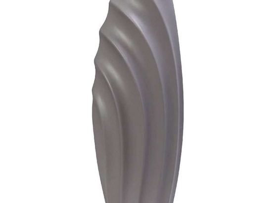 Βάζο Κεραμικό Ασύμμετρο MIG113 16x12x45cm Light Grey Espiel Κεραμικό