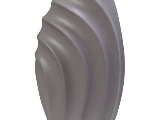 Βάζο Κεραμικό Ασύμμετρο MIG116 17x13x22,5cm Light Grey Espiel Κεραμικό