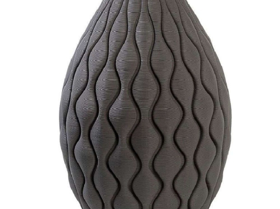 Βάζο Πορσελάνινο Ανάγλυφο TPR107 19x19x28cm Grey Espiel Πορσελάνη