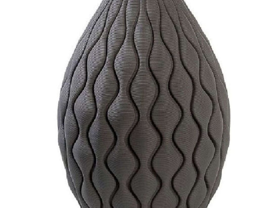 Βάζο Πορσελάνινο Ανάγλυφο TPR108 16x16x24cm Grey Espiel Πορσελάνη