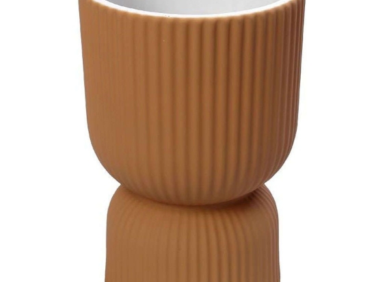 Βάζο Κεραμικό KLA316K1 14,8x14,8x20,2cm Dark Orange Espiel Κεραμικό