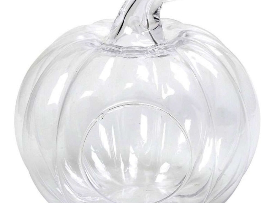 Διακοσμητική Κολοκύθα ORT258 25x25x29cm Clear Espiel Γυαλί