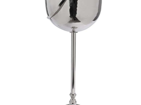 Σαμπανιέρα Με Βάση FLA323 30x30x72cm Silver Espiel Αλουμίνιο