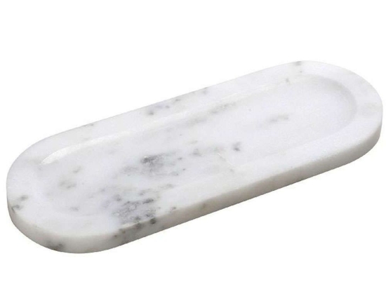 Πλατώ Σερβιρίσματος FAV235 25x9x1cm White Espiel Μάρμαρο