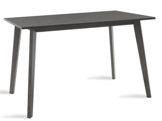 Τραπέζι Benson pakoworld MDF σε rustic grey απόχρωση 120x75x75εκ