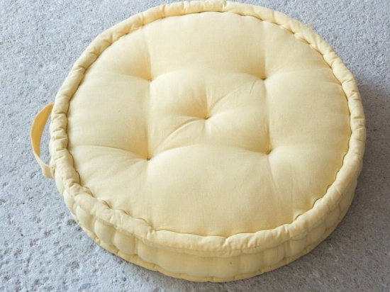 Nima Home Μαξιλάρα Δαπέδου 60x60x15 – Hola Μουσταρδί/Μπεζ