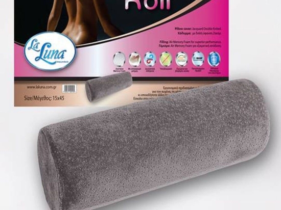 Μαξιλάρι Ύπνου Memory Foam The Roll La Luna 15X45 100% Memory Foam