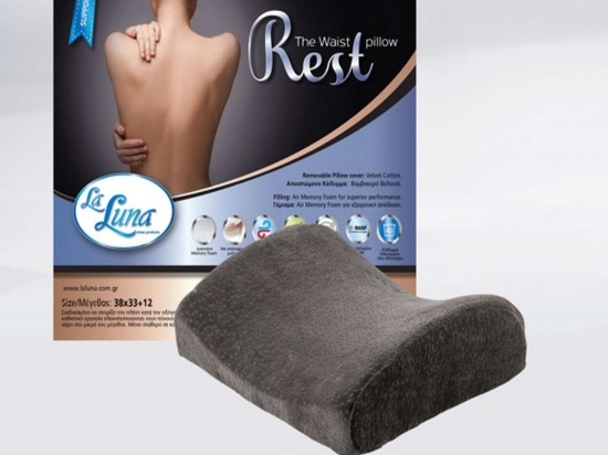 Μαξιλάρι Ύπνου Memory Foam Rest The Waist La Luna 33X38 38x33cm 100% Memory Foam