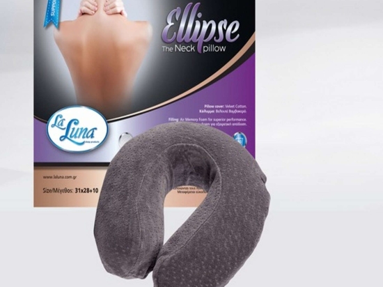 Μαξιλάρι Ύπνου Memory Foam Ellipse The Neck La Luna 28X31 31x28cm 100% Memory Foam