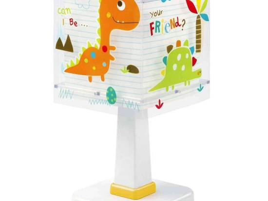 Φωτιστικό Κομοδίνου Dinos 73451 White-Orange Ango Πολυπροπυλένιο