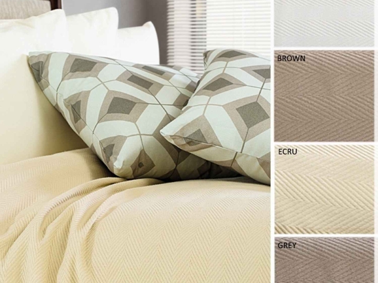 Κουβέρτα Πικέ 1060 White Vesta Home Μονό 160x250cm 100% Βαμβάκι