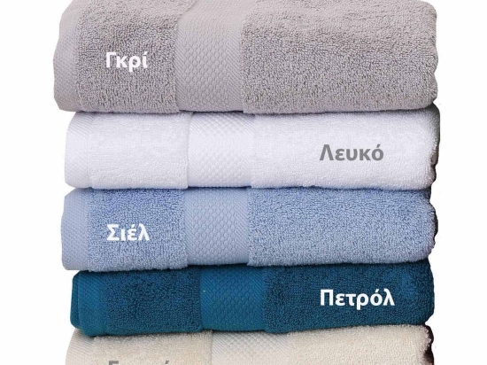 Πετσέτα Πενιέ Luxor Λευκό Viopros Χεριών 30x50cm 100% Βαμβάκι