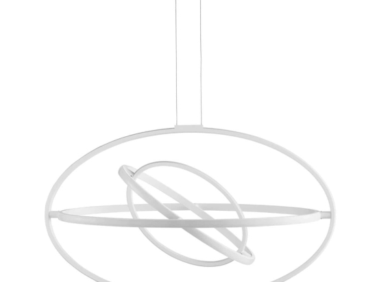 Φωτιστικό Οροφής O'ring/4 SO Silver Ondaluce Μέταλλο