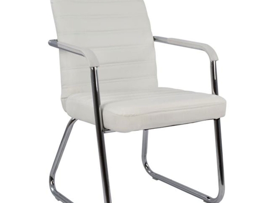Πολυθρόνα Επισκέπτη HM1021.02 Λευκή 55.5x67.5x94cm Σετ 4τμχ