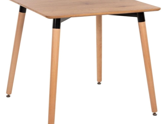 Τραπέζι Minimal HM0057.04 Natural Beech 80x80x74cm Mdf
