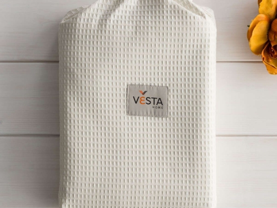 Κουβέρτα 1065 Πικέ Beige Vesta Home Μονό 170x250cm 100% Βαμβάκι
