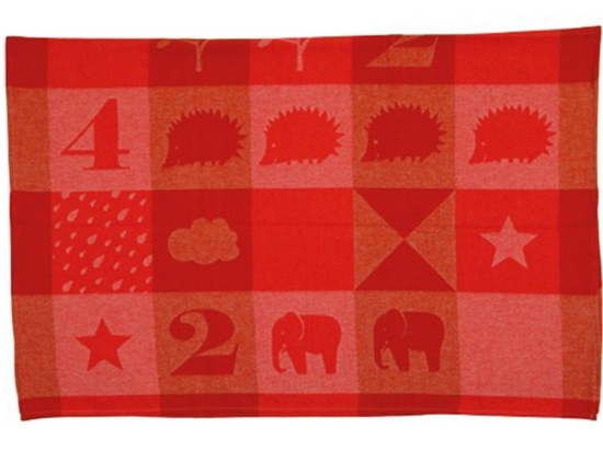 Κουβέρτα Βρεφική DF-IDA 2810-11 Red Vesta Home Κούνιας 100x140cm Βαμβάκι-Ακρυλικό