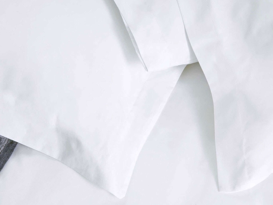 Μαξιλαροθήκη Ξενοδοχείου Oxford 4 Πλευρών White 200 Κλωστές Περκάλι 100% Βαμβάκι 52 X 75 52x75cm 100% Βαμβάκι
