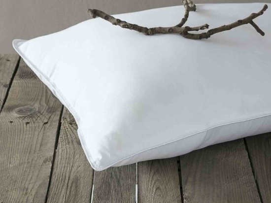 Μαξιλάρι Ξενοδοχείου White 100% Microfiber Περιεχόμενο Hollowfiber 700gr. 48X68 48x68cm Microfiber-Hollowfiber