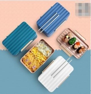 Φαγητοδοχείο με Chopsticks σε διάφορα Χρώματα 18,3*12,1*6,7εκ