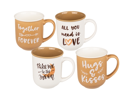 Κεραμική Κούπα Coffee and Love 11 x 9 cm 350ml