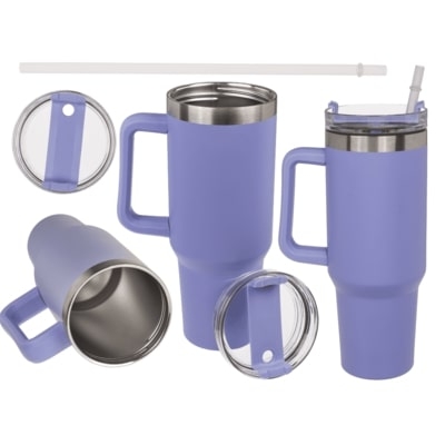 XXL Thermo κούπα, ανοξείδωτο ατσάλι, μωβ, 1,2 λίτρα