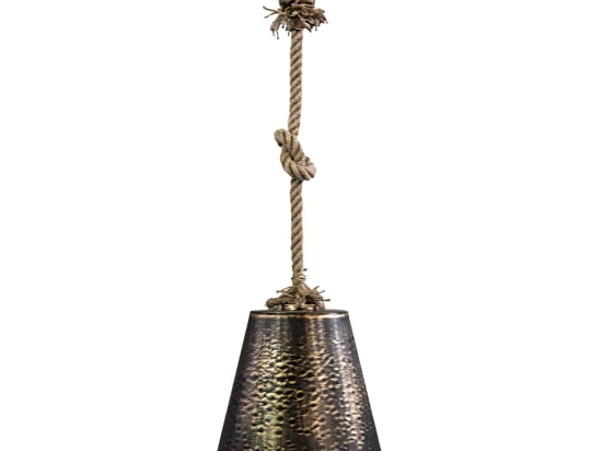 Φωτιστικό Οροφής Μονόφωτο FUN-03 Rope 31-0061 Bronze PVC