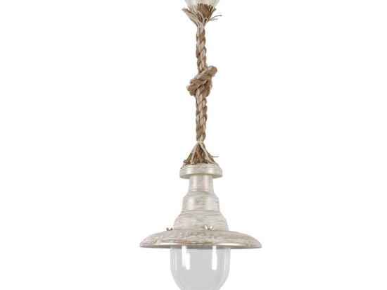 Φωτιστικό Οροφής Κflp-100K 31-1102 Mix-Rope White-Bronze Heronia Σχοινί, Πλαστικό