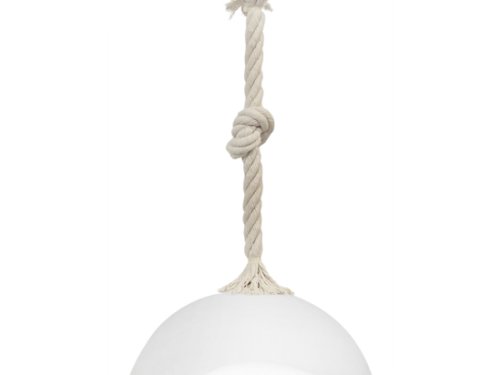 Φωτιστικό Οροφής Sfera/36 Mac 31-1083 White Heronia Σχοινί, Πλαστικό