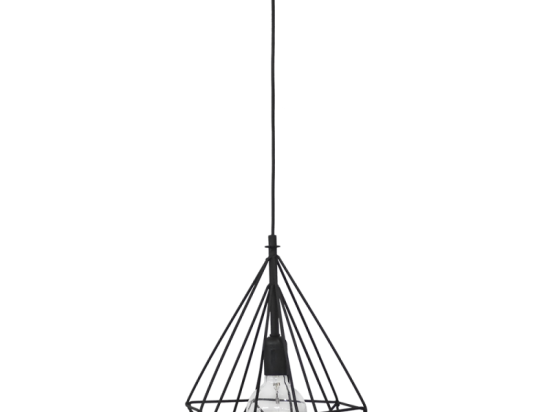 Φωτιστικό Οροφής DM-01 Black 34-0216 Ε/27 Heronia Μέταλλο