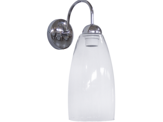 Φωτιστικό Τοίχου - Απλίκα GL-5050ΑΡ-Transparante 02-0269 Heronia Μέταλλο,Γυαλί