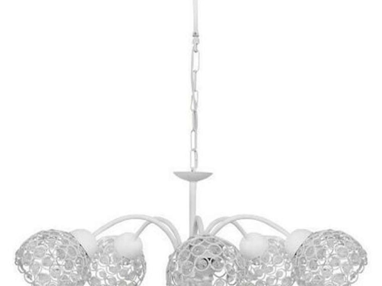 Φωτιστικό Οροφής Chris 01-0322 5/Ε27 Φ60x65cm White Heronia