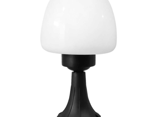 Φωτιστικό Δαπέδου Βελανίδι 10-0397 Lp-120En Φ20x38cm Black Heronia