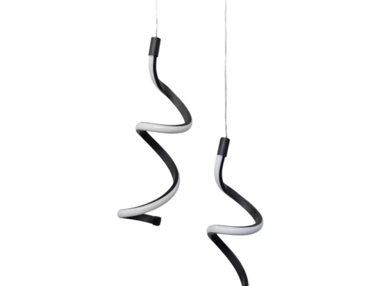 Φωτιστικό Οροφής Cobra 01-0327 2/Led 2X24W Φ30 85cm Black Heronia
