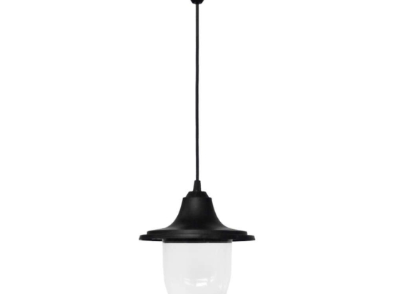 Φωτιστικό Οροφής Modern 11-0294 LP-960Κ E/27 Max 10w Led Φ19,5x90cm Black Heronia
